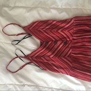 Red pant romper super cute